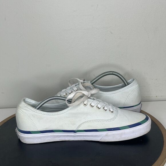 Polo Ralph‎ Lauren Men's Keaton Leather-Trim Canvas Sneaker Light Blue 9 - Picture 7 of 13